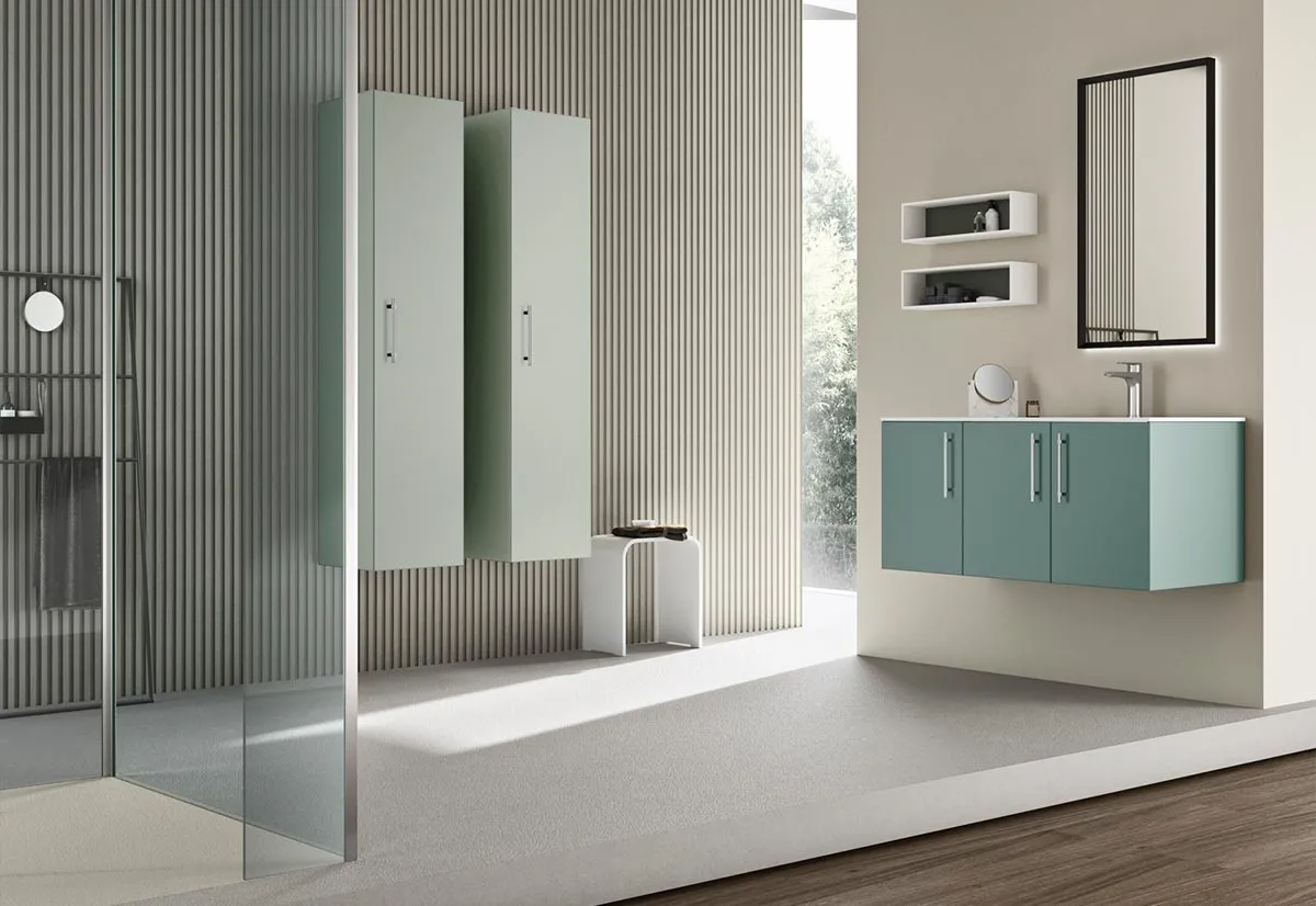 ECL 04 – bathroom cabinet with a lacquered ‘Venezia’ finish