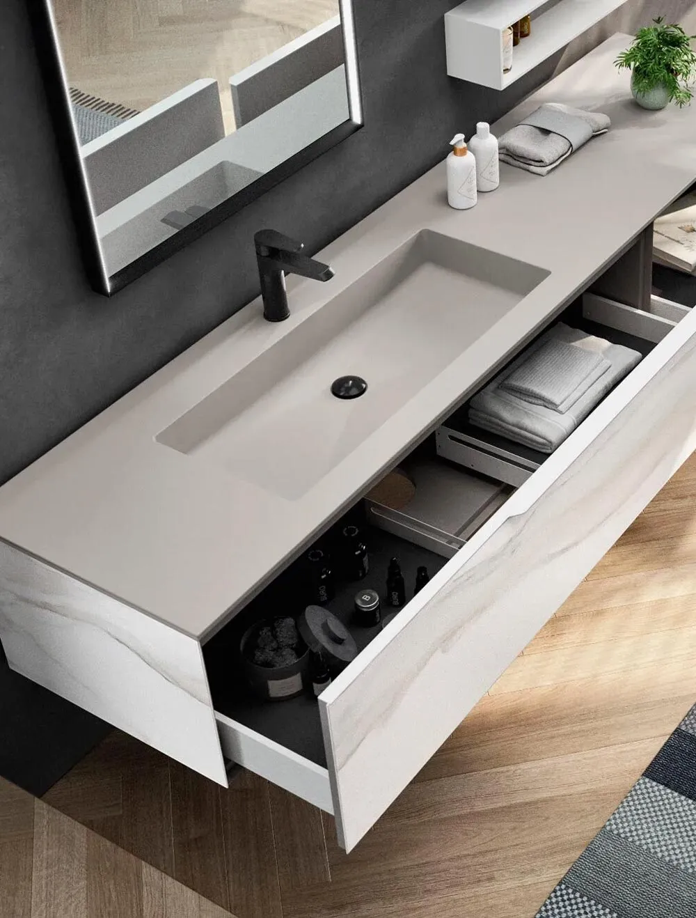Eclipse ECL 07 built-in washbasin