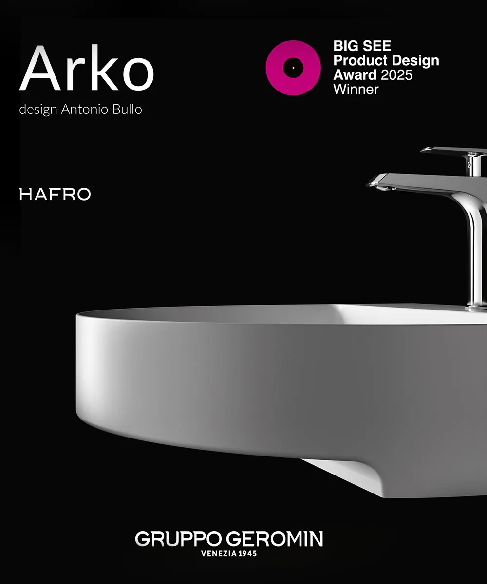 Arko countertop and wall-mounted washbasins